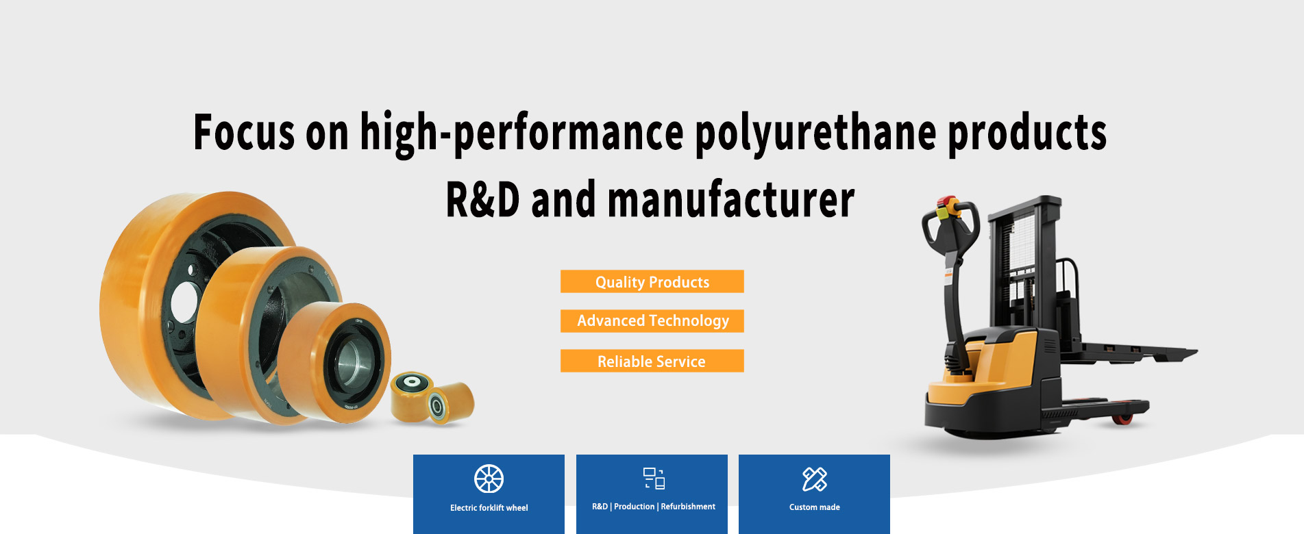 Polyurethane Forklift Wheels
